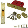 Unbranded 63mm 5-Lever Deadlock With Solid Brass Plates, 4