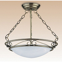 Unbranded 6422 2 - Antique Brass Semi Flush Light