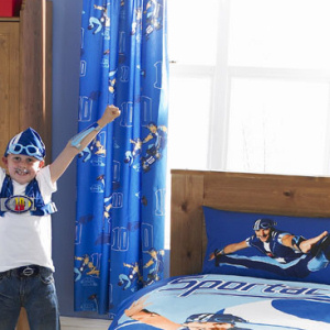 Unbranded 66 x 54 Pair of Sportacus Curtains