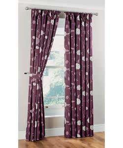 66 x 72in Emilia Lined Curtains - Berry