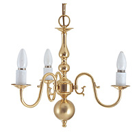 Unbranded 679 3PB - 3 Light Polished Brass Hanging Light