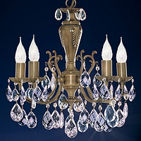 Unbranded 6845 5 - 5 Light Antique Brass Hanging Light