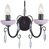 Unbranded 6875 2LI - Black Wall Light