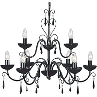 Unbranded 6875 63BK - 9 Light Black Hanging Light