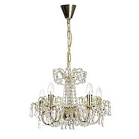 Unbranded 691 5 - 5 Light Polished Brass Chandelier