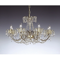Unbranded 691 8 - 8 Light Polished Brass Chandelier