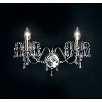 Unbranded 692 2CH - Chrome and Crystal Wall Light