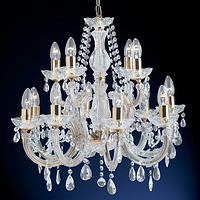 Unbranded 699 12 - 12 Light Polished Brass Chandelier