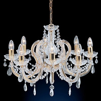 Unbranded 699 8 - 8 Light Polished Brass Chandelier