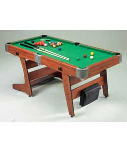 Includes 2 x 48in/122cm pool cues. 1 set of pool balls and one set of snooker balls. Triangle, brush
