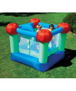 Giant 6ft air flow bouncy castle.Size (H)182, (W)182, (D)152cm.Includes metal air blower.Some assemb