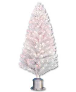 6ft White Fibre Optic Christmas Tree