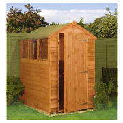Unbranded 6x4 Apex Overlap shed with installation