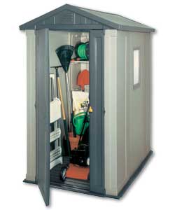 6x4 Plastic Apex Garden Shed