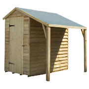 Unbranded 6x4 Timberdale Overlap Pressure Treated Shed