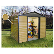 Unbranded 6x6 Woodgrain Effect Metal Shed