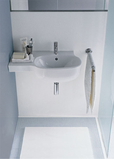 70cm Asymmetrical Basin: Left Hand Drainer