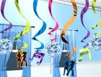 Unbranded 70s Disco - Hanging Swirls PK15