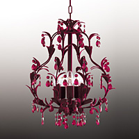 Unbranded 7105 5RE - 5 Light Red Hanging Light