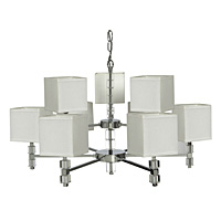 Unbranded 712 63CH - 9 Light Chrome and Crystal Hanging Light