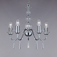 Unbranded 7125 5CC - 5 Light Polished Chrome Hanging Light