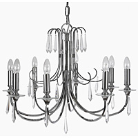 Unbranded 713 8CH - 8 Light Polished Chrome Hanging Light