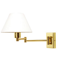 Unbranded 722 PB/S501 8WH - Polished Brass Swing Arm Light