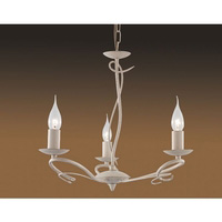 Unbranded 7223 3CR - 3 Light Cream and Gold Hanging Light