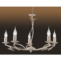 Unbranded 7225 5CR - 5 Light Cream and Gold Hanging Light