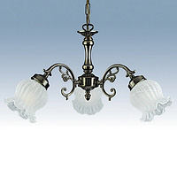 Unbranded 723 3 - Antique Brass Hanging Light