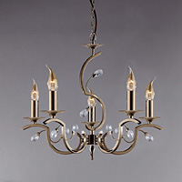 Unbranded 7425 5AB - 5 Light Antique Brass Hanging Light