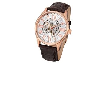 Unbranded 74704-STUHRLING WATCH ROSE GOLD/WHITE WITH BROWN