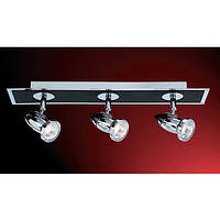 Halogen bar fitting with a black and chrome finish. Length - 46cm Diameter - 9cmProjection - 12cmBul