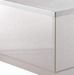 Unbranded 750mm 2 piece Adjustable Bath End Panel White