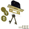 Unbranded 75mm 3-Lever Deadlock With Solid Brass Plates, 2