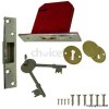 Unbranded 75mm 5-Lever Deadlock With Nickel Plated Plates,