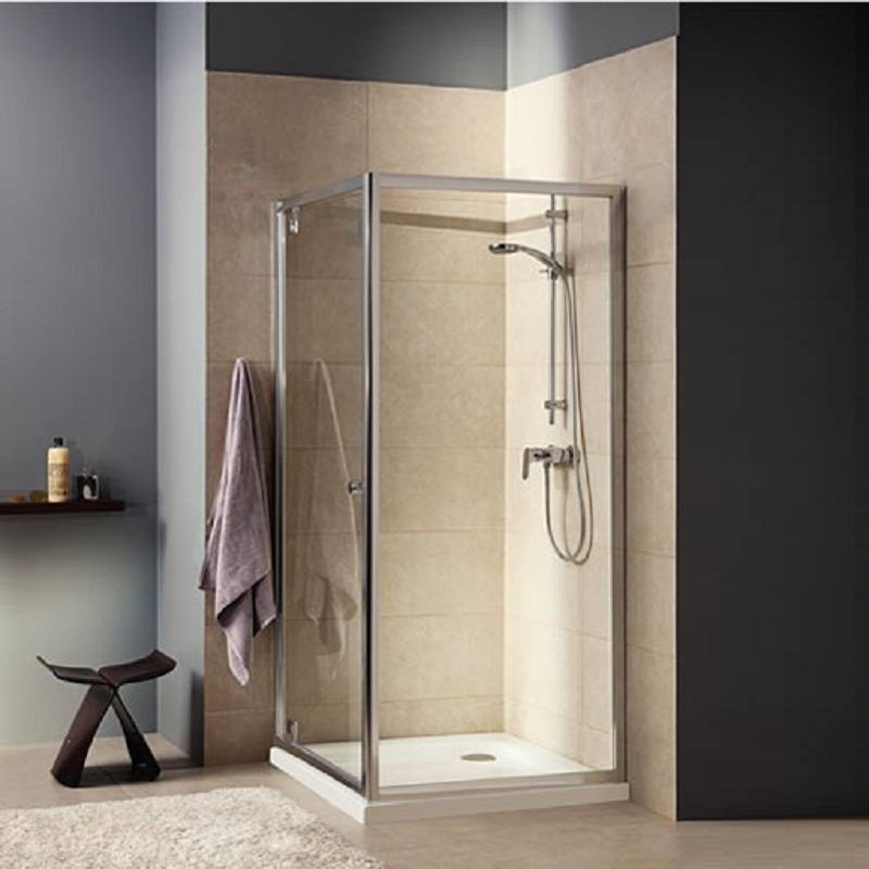 Unbranded 760mm Bathroom Pivot Door Shower Enclosure with