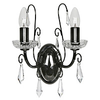 Unbranded 780 2MB - Black Chrome Wall Light