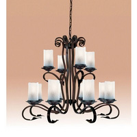 Unbranded 7912 12BR - 12 Light Rustic Brown Hanging Light