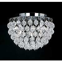 Unbranded 799 3FCH - Polished Chrome Semi Flush Light