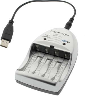 Unbranded 7dayshop Battery Charger - V3380 - 3 in 1 AA and
