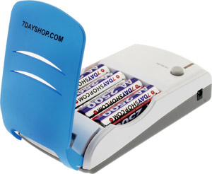 Unbranded # 7dayshop Charger and Battery MEGA Deal Kit - 808LCD supplied with 4xAA 2500 Batteries Kit