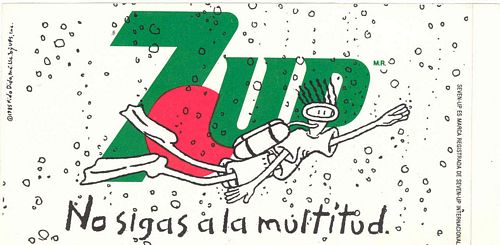 7up ``bubbles`` Logo Sticker (15cm x 8cm)