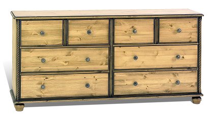 8 Drawer Low Chest - Cottage