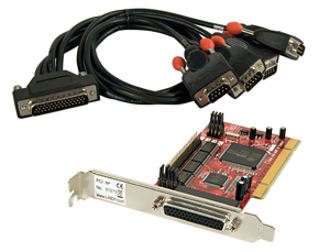 8 Port Serial RS-232  16C650  32 Byte FIFO  PCI