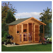 The Walton 8 x 8 wooden Shiplap summer house comes in an elegant design with a sturdy tongue and gro