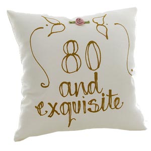 Unbranded 80 and Exquisite Hand Finished Silk Pillow