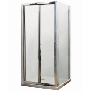 Unbranded 800 Bi-Fold Door, Side Panel, Shower Tray and