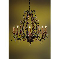 Unbranded 8031 8 1H AGMC - Antique Gold Chandelier