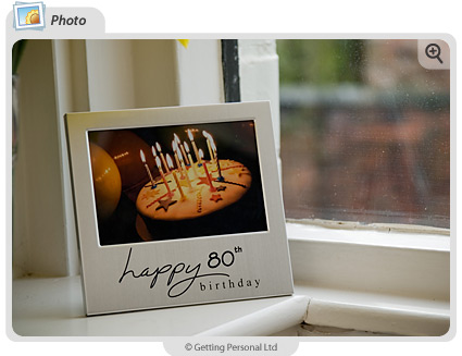 80th Birthday Photo Frame  Our 80th Birthday Photo Frame  is a stunning photo frame to display preci